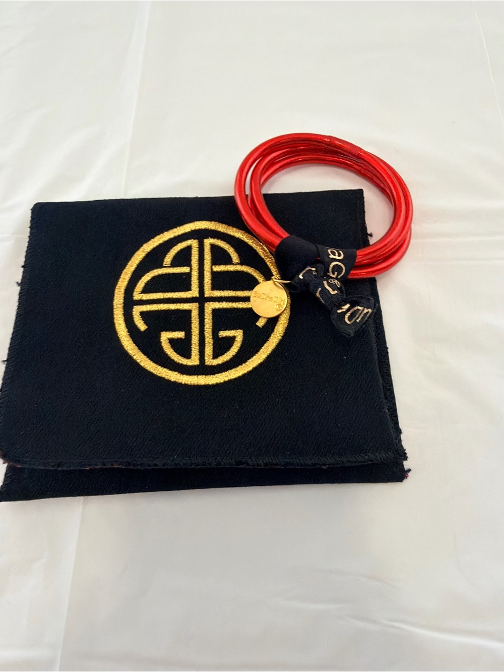 BuDhaGirl Red All-Weather Bangle Bracelet - Picture 4 of 10